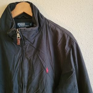 Polo Ralph Lauren Men Black Water Repellent Insulated Wool Lined Field Jacket Lg